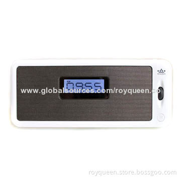 Portable Speaker, 1W x 2 Output, Sized 190 x 80 x 31.5mm with Earphones Jack